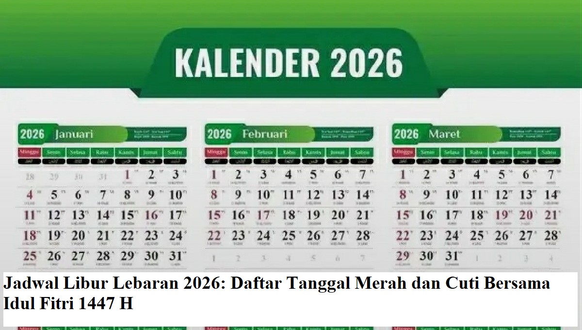 Jadwal Lebaran 2026: Perkiraan Idulfitri Dan Cuti Bersama